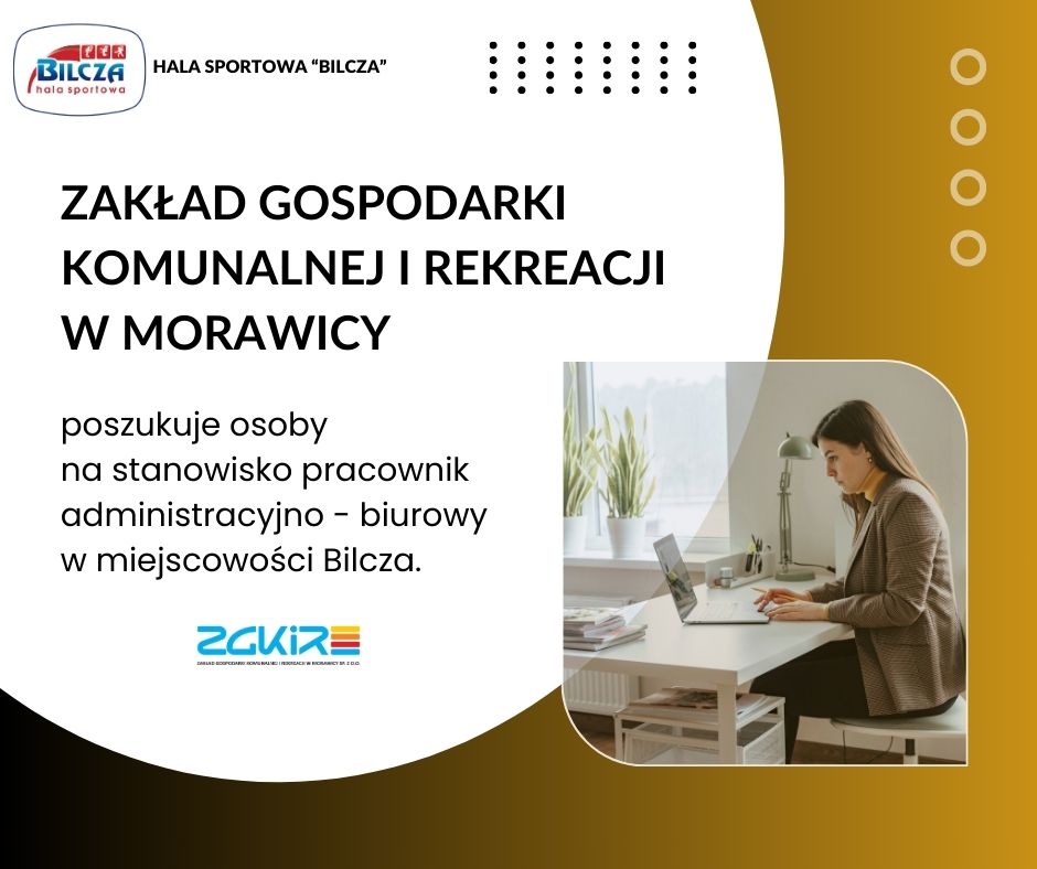 Oferta pracy PRACOWNIK ADMINISTRACYJNO – BIUROWY