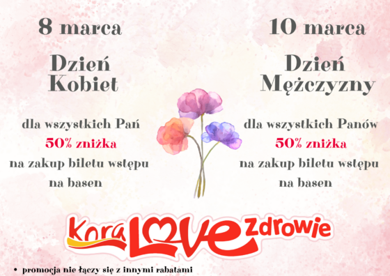 Dzień Kobiet i Dzień Mężczyzn na pływalni! 😍🥳
