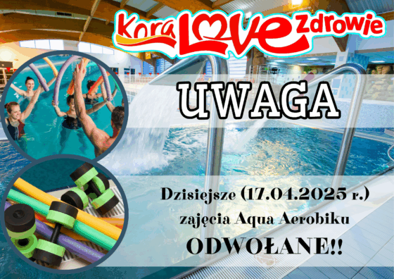 Aqua Aerobik: odwołane zajęcia