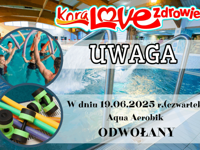 Aqua Aerobik: odwołane zajęcia