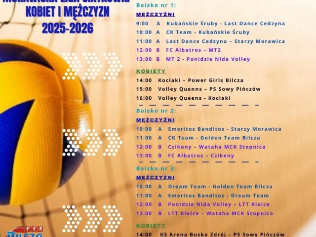 II turniej ligowy Morawickiej Ligi Siatkówki Kobiet i Mężczyzn