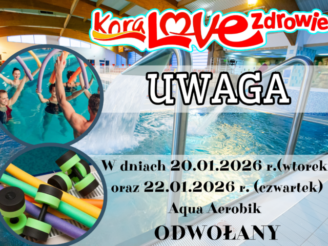 Aqua Aerobik: odwołane zajęcia