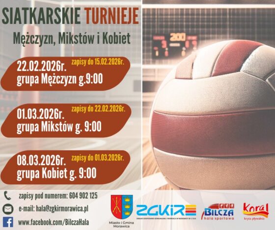 Siatkarskie Turnieje 2026 – zapisy !