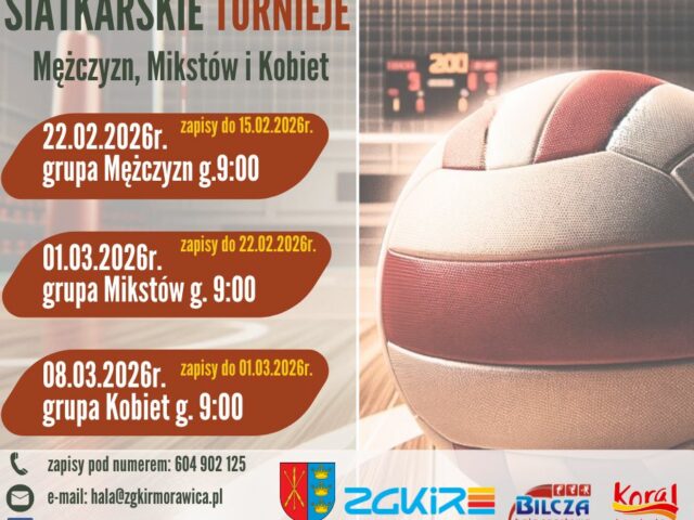 Siatkarskie Turnieje 2026 – zapisy !