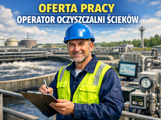 Ogłoszenie o pracę – Operator oczyszczalni ścieków
