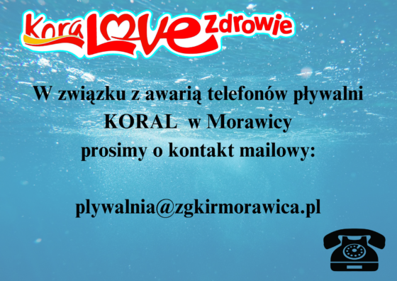 Awaria telefonów krytej pływalni KORAL