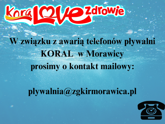 Awaria telefonów krytej pływalni KORAL