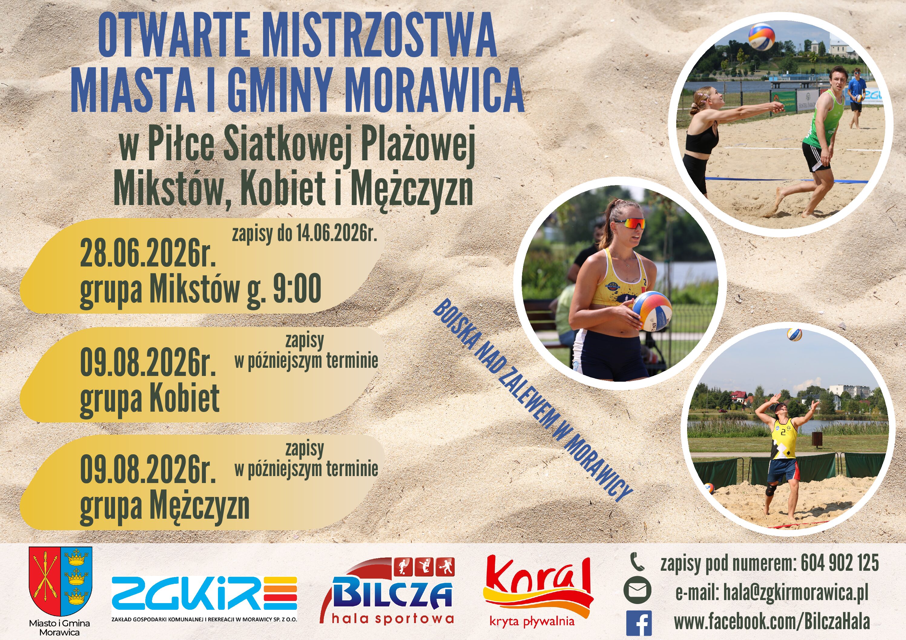 Otwarte Mistrzostwa Miasta i Gminy Morawica w Siatkówce Plażowej Mikstów – zgłoś swój duet!
