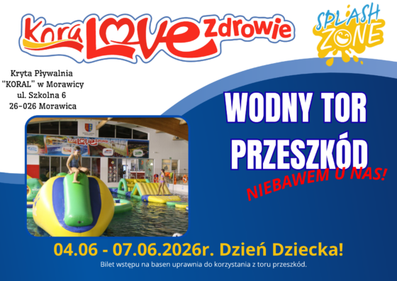 Wodny Tor Przeszkód w Krytej Pływalni KORAL