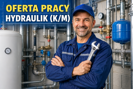 Ogłoszenie o pracę – Hydraulik sieci wodno-kanalizacyjnej (K/M)
