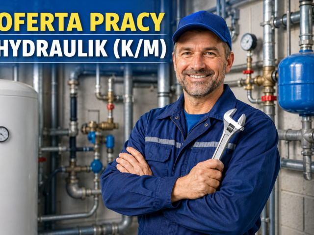 Ogłoszenie o pracę – Hydraulik sieci wodno-kanalizacyjnej (K/M)