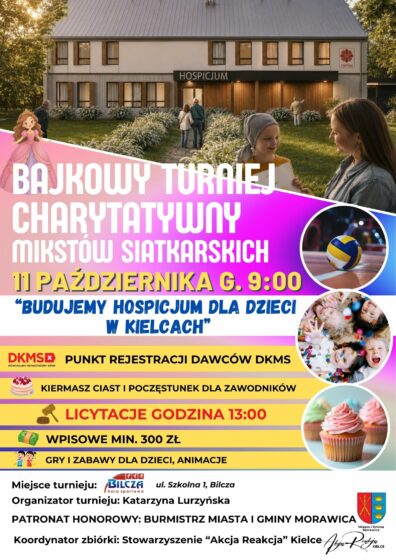 Bajkowy Turniej Charytatywny Mikstów Siatkarskich  „Budujemy Hospicjum dla dzieci w Kielcach”